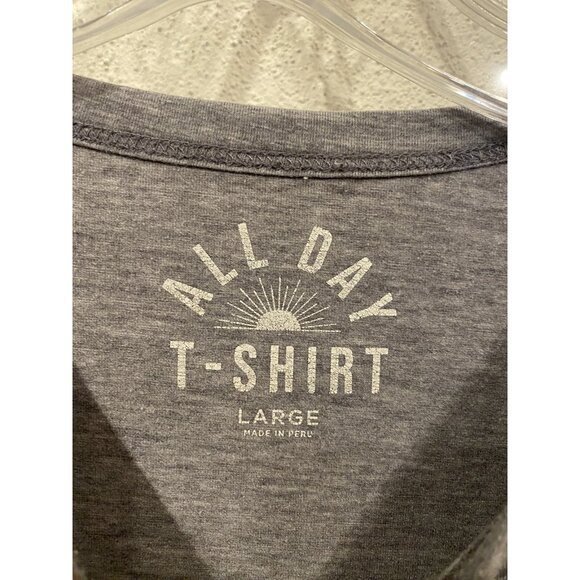 Faherty Shirt Mens Large Gray All Day Long Sleeve Recycled Performance Soft Tee - Picture 3 of 6